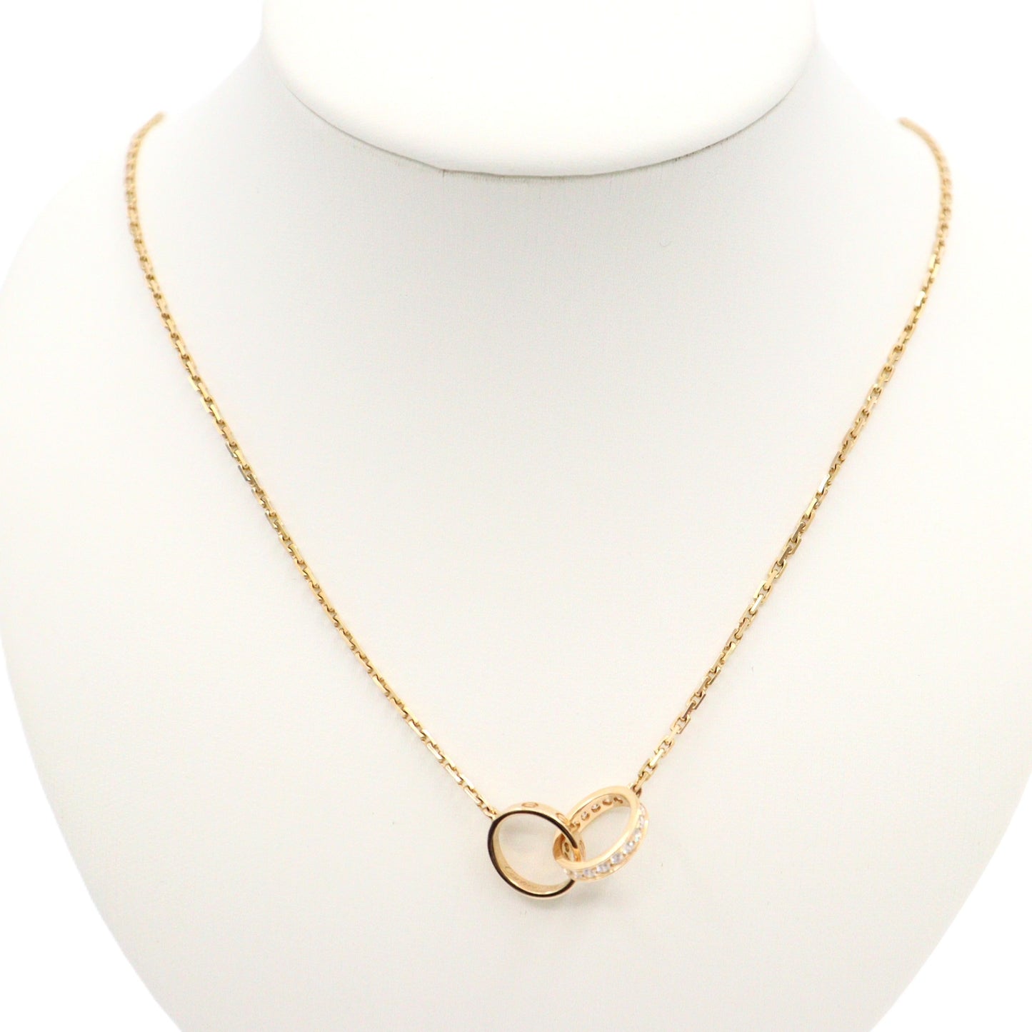Cartier B7013900 Baby Love Half Paved Necklace