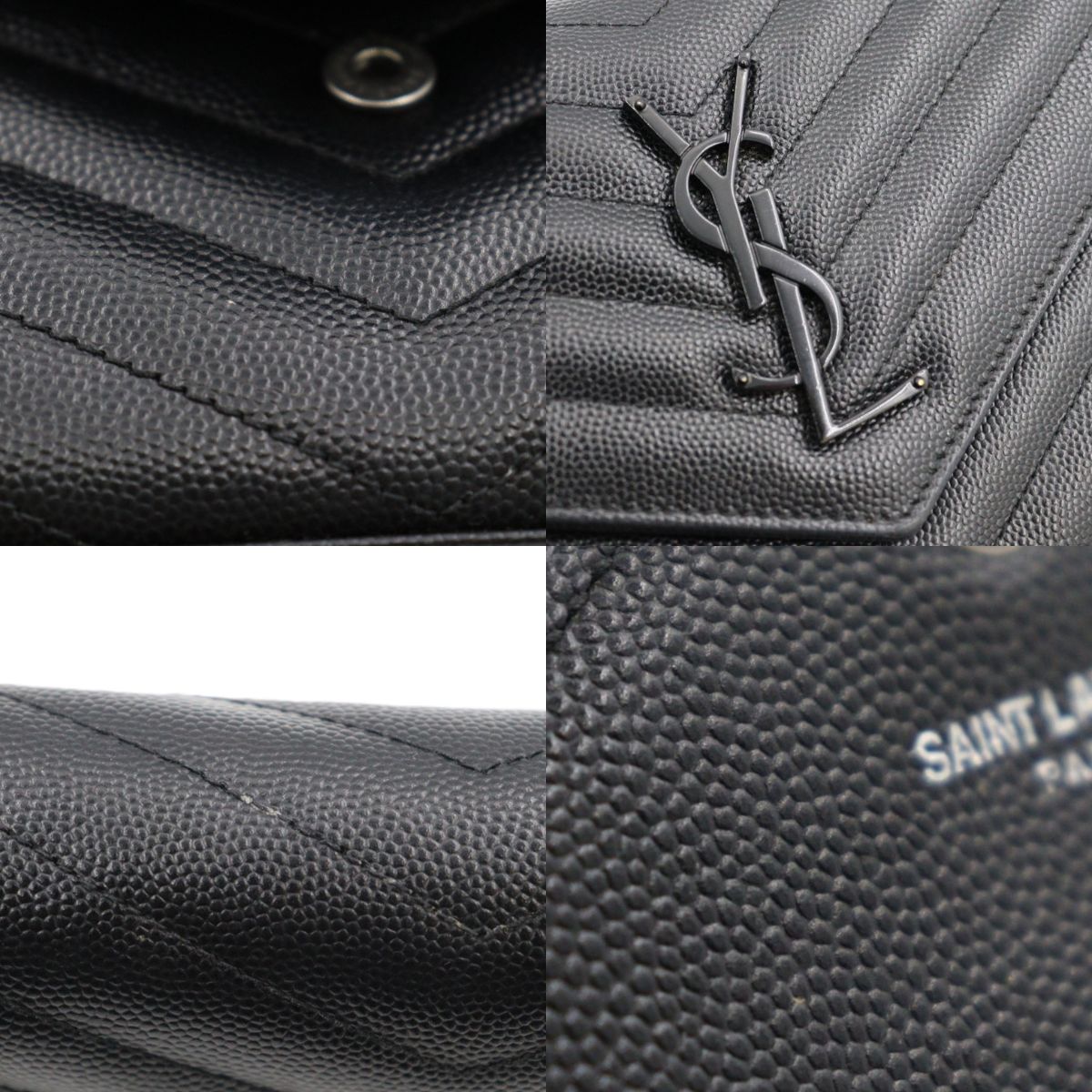 Saint Laurent Classic Cassandre Chain Wallet 377828