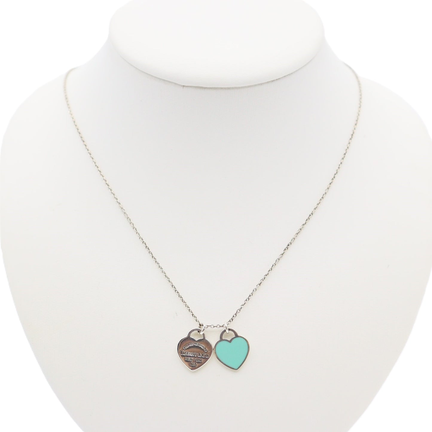 Tiffany & Co Return To Tiffany Double Heart Tag Necklace