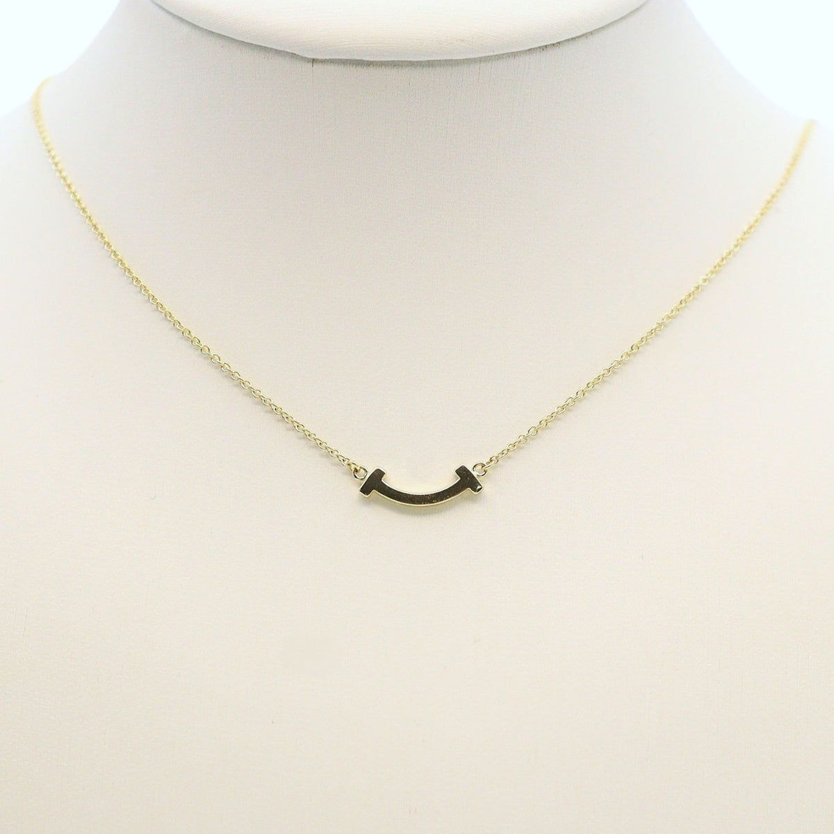 Tiffany & Co 62617640 T Smile Mini Necklace