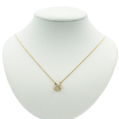 Tiffany & Co Vintage Cross Stitch Diamond Necklace