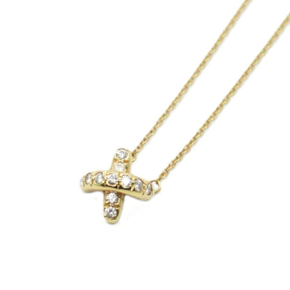 Tiffany & Co Vintage Cross Stitch Diamond Necklace