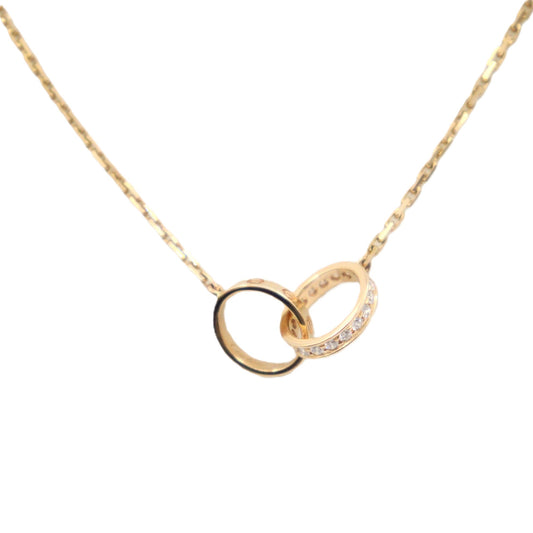 Cartier B7013900 Baby Love Half Paved Necklace