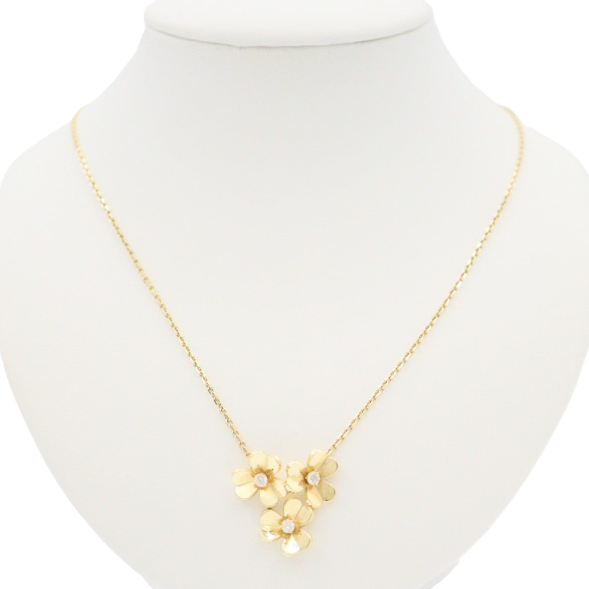 Van Cleef & Arpels VCARP2DU00 Frivole 3 Flowers Mini Model Necklace