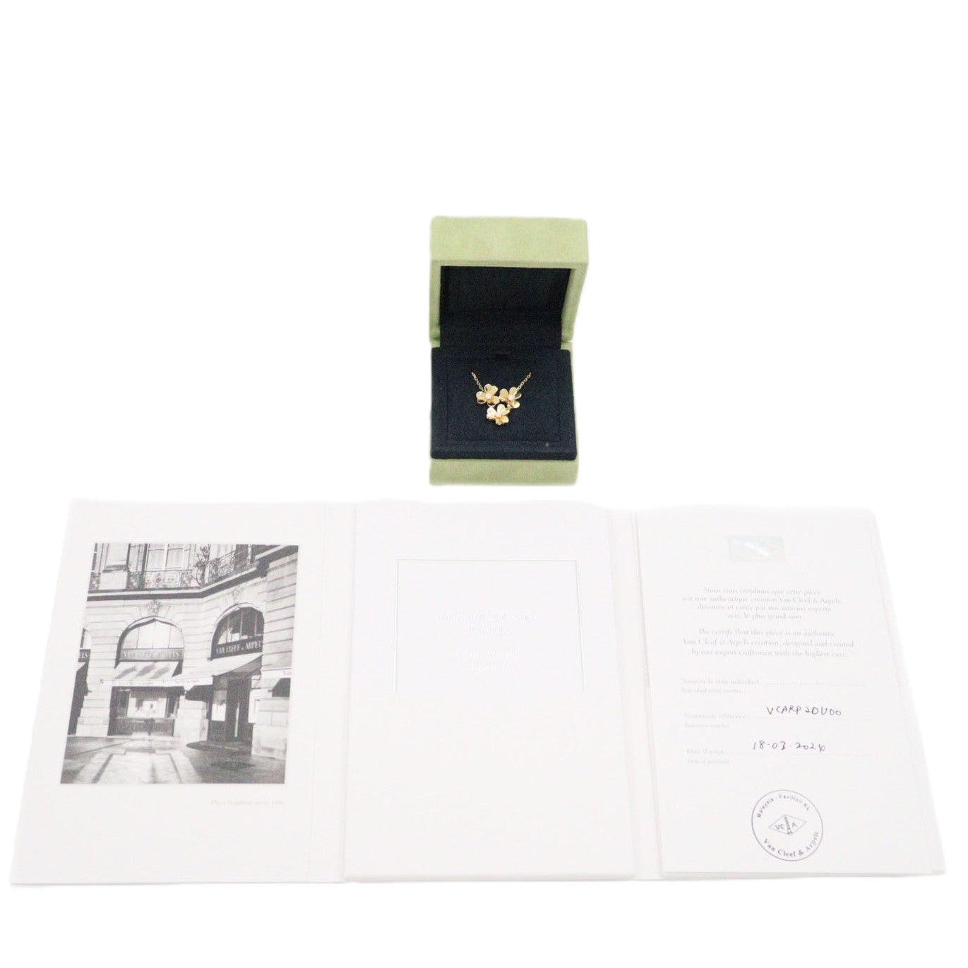 Van Cleef & Arpels VCARP2DU00 Frivole 3 Flowers Mini Model Necklace