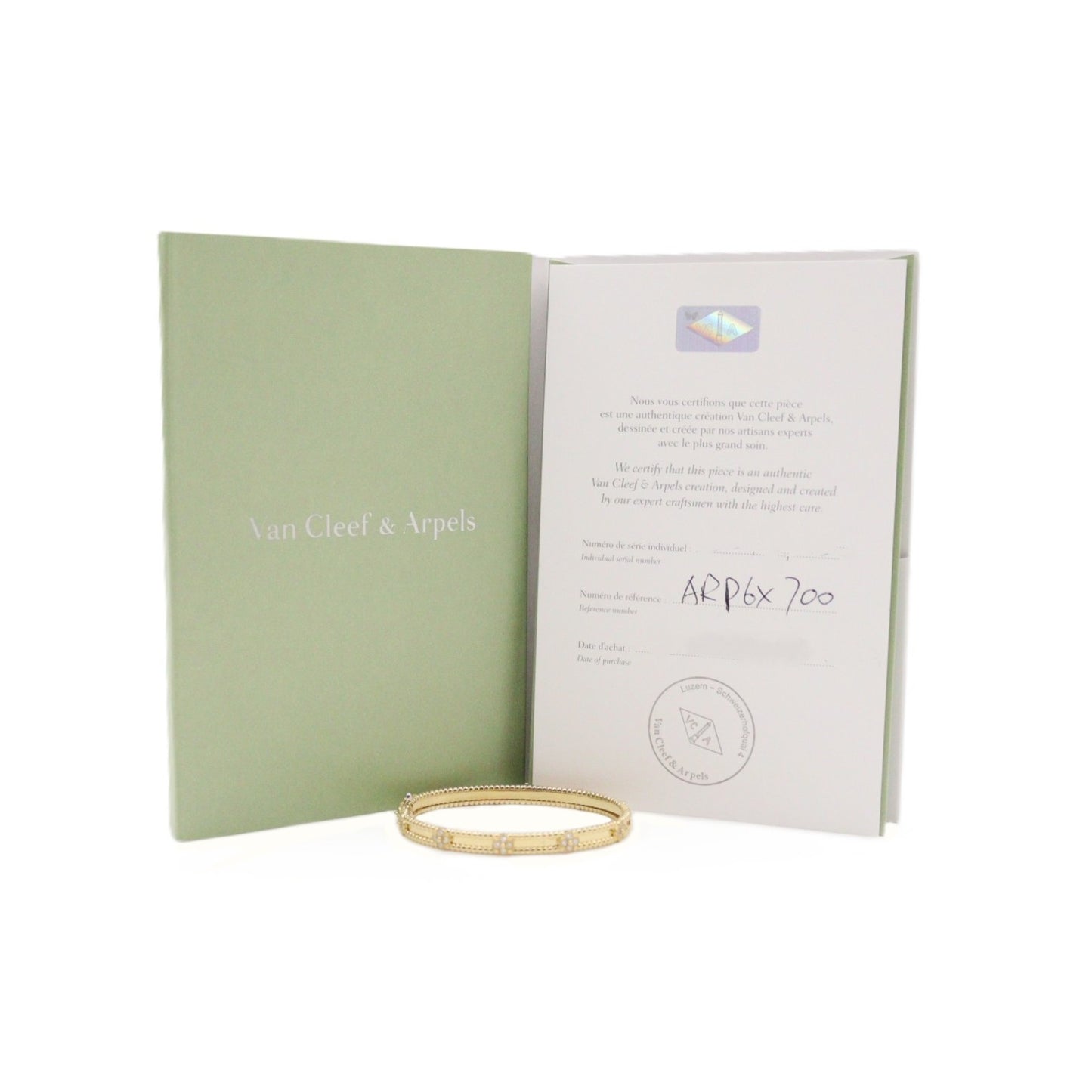 Van Cleef & Arpels ARP6X600 Perlee Sweet Clovers Bracelet, Medium Model Bracelet