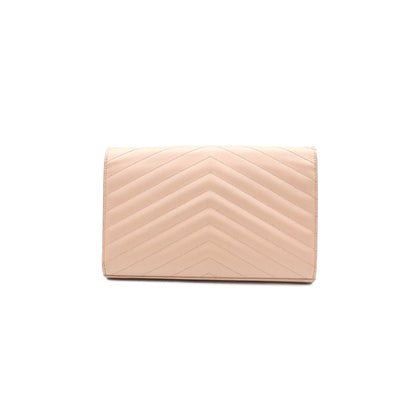 Saint Laurent Cassandre Classic Chain Wallet 377828BOW01