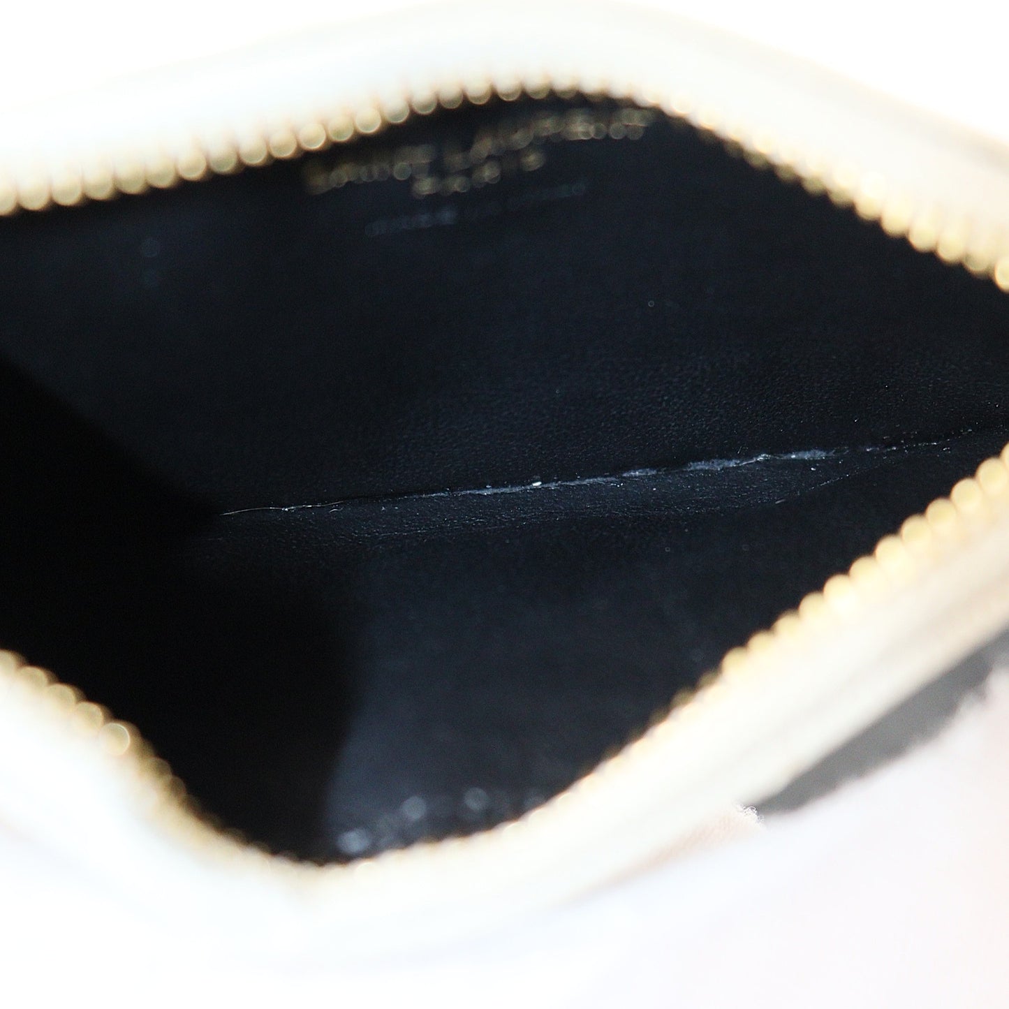 Saint Laurent Cassandre Matelasse Fragments Zip Card Holder 607915