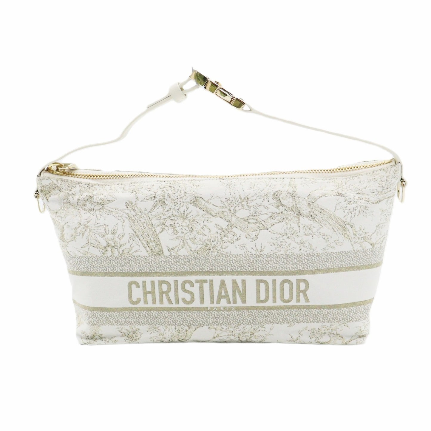 Christian Dior Medium Travel Nomad Pouch Toile de Jouy Handbag S5554OTEU