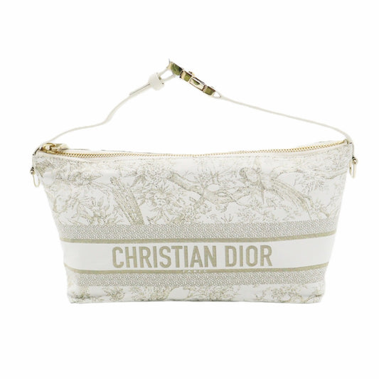 Christian Dior Medium Travel Nomad Pouch Toile de Jouy Handbag S5554OTEU