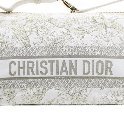 Christian Dior Medium Travel Nomad Pouch Toile de Jouy Handbag S5554OTEU