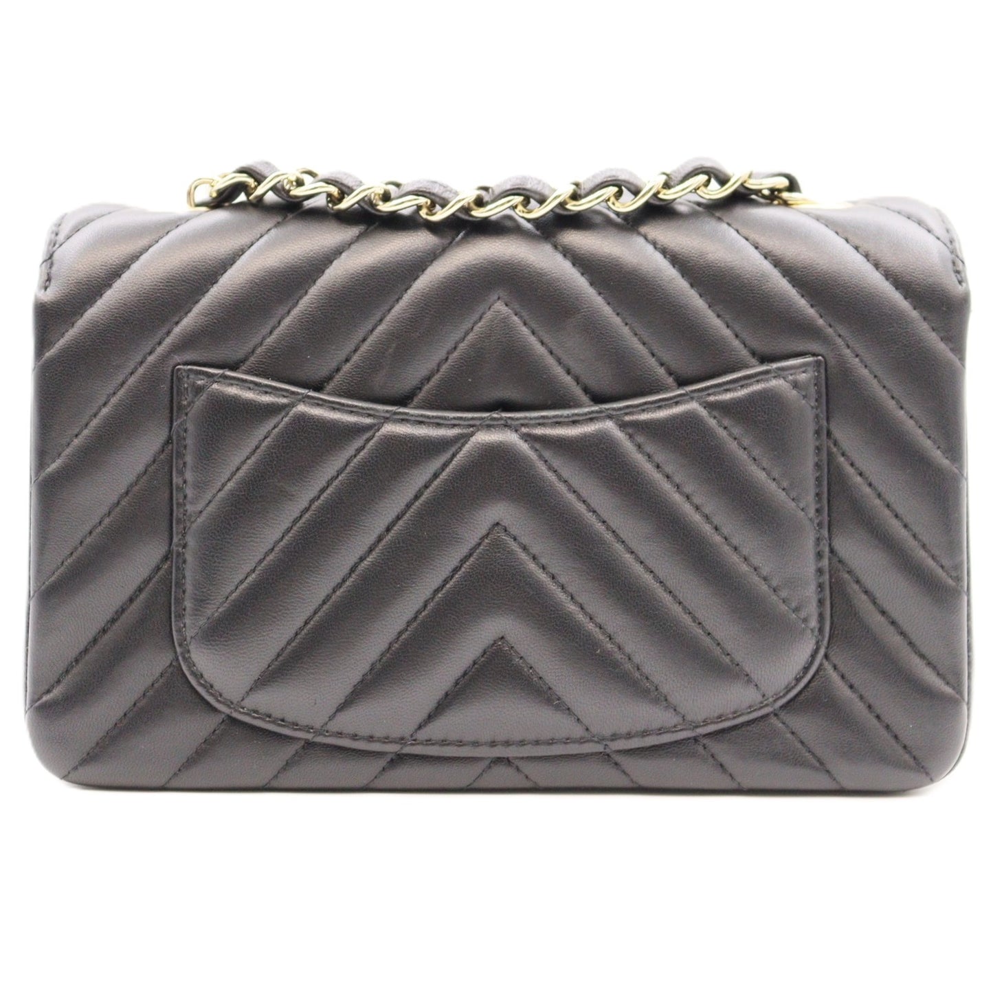 Chanel Mini Classic Flap Chevron Chain Shoulder A69900