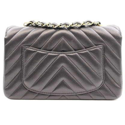 Chanel Mini Classic Flap Chevron Chain Shoulder A69900