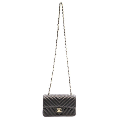 Chanel Mini Classic Flap Chevron Chain Shoulder A69900