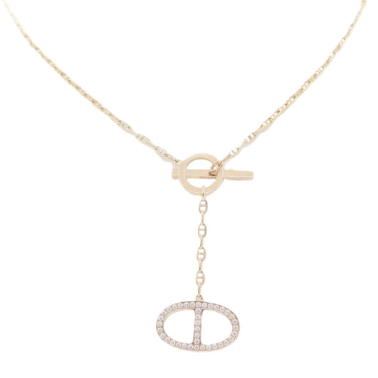 Hermes H122303B00ST Chaine d'Ancre Contour Necklace