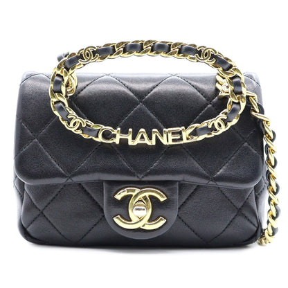 Chanel Top Handle Mini Flap Chain Shoulder AS3748