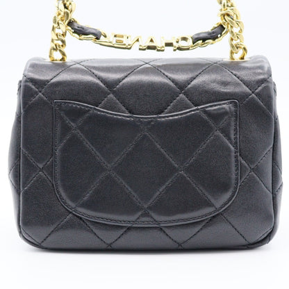 Chanel Top Handle Mini Flap Chain Shoulder AS3748