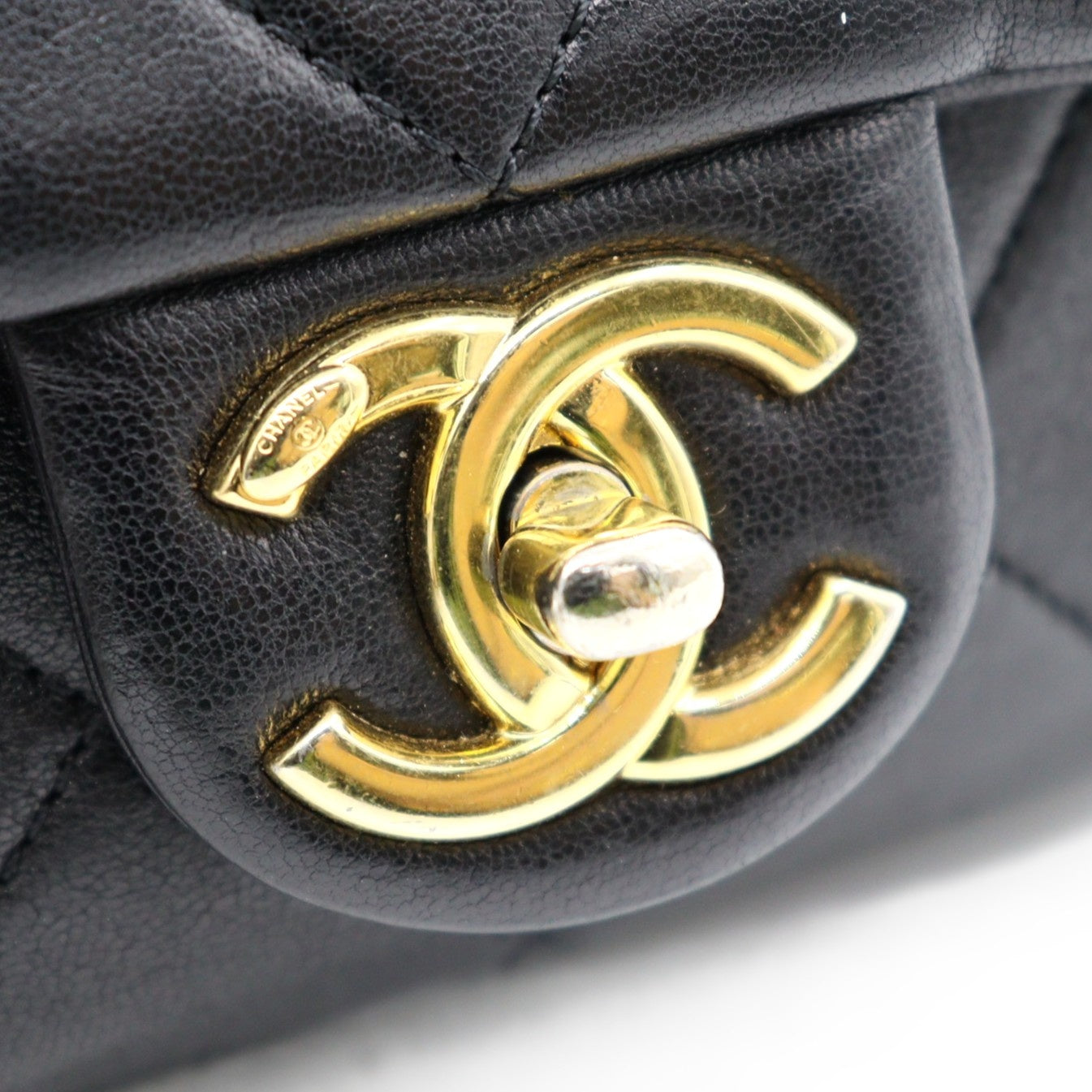 Chanel Top Handle Mini Flap Chain Shoulder AS3748