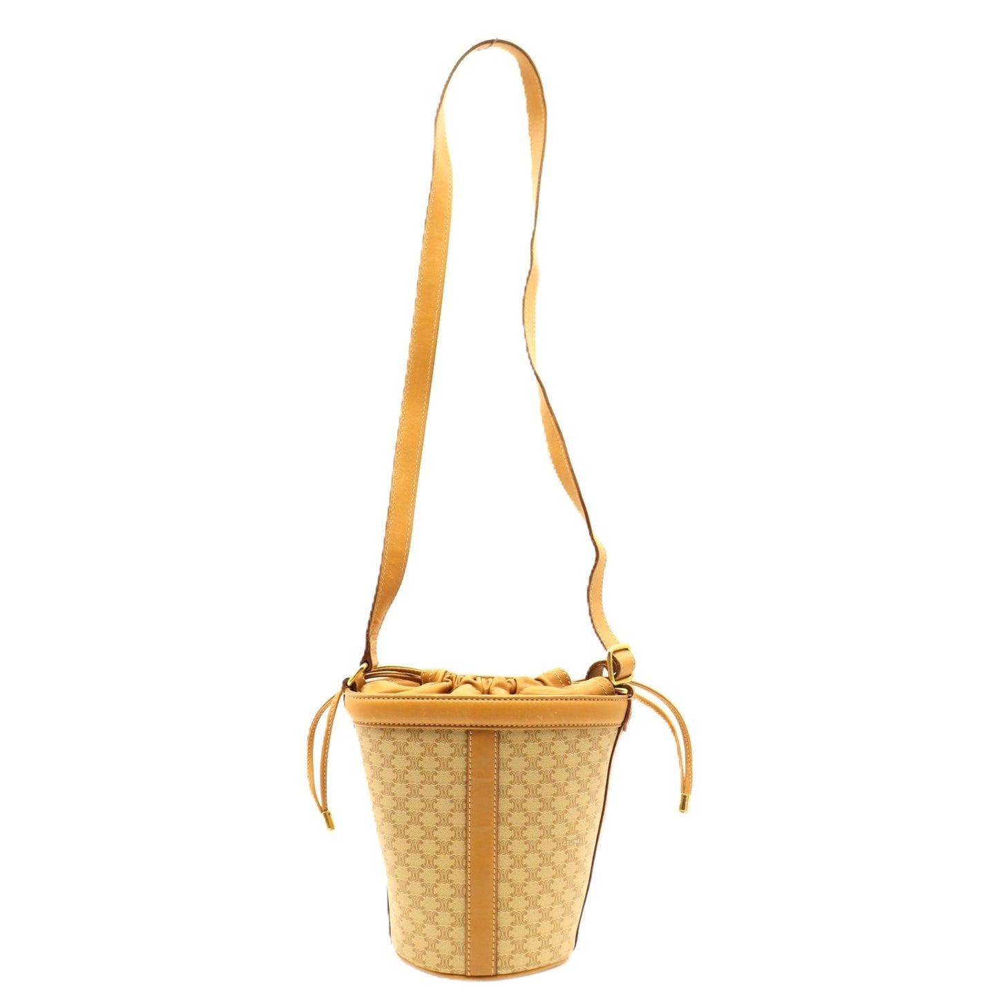 Celine Vintage Macadam Shoulder Bag