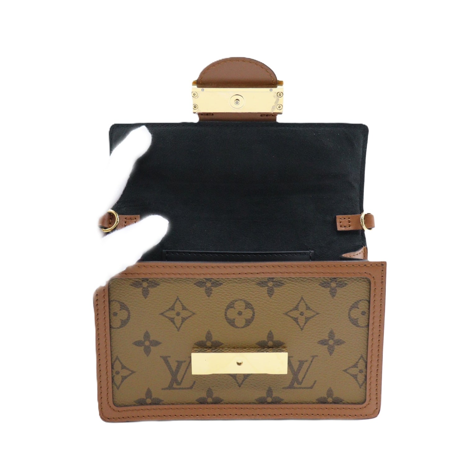 Louis Vuitton Portefeuille Dauphine Chain Shoulder M68746