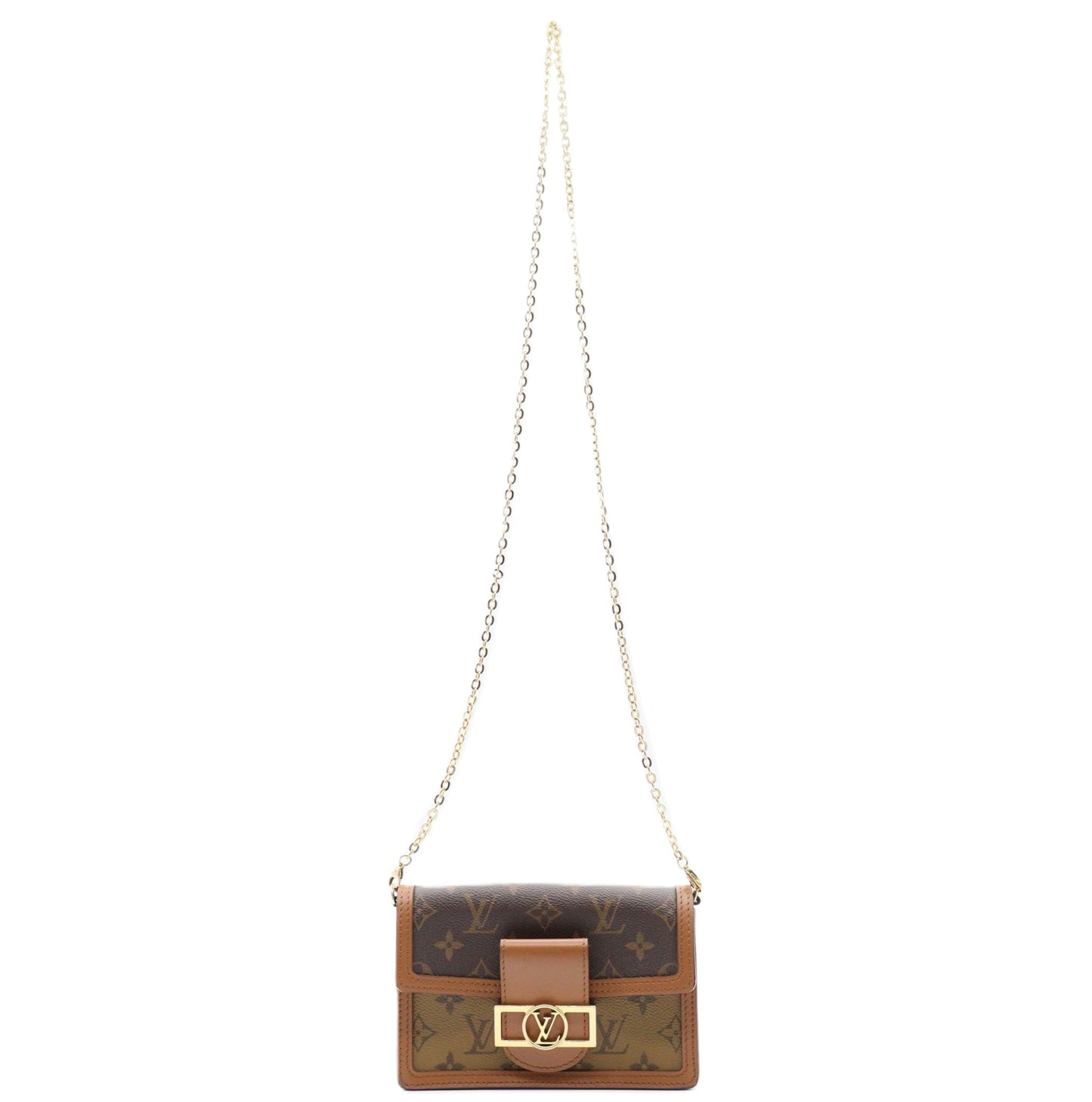 Louis Vuitton Portefeuille Dauphine Chain Shoulder M68746