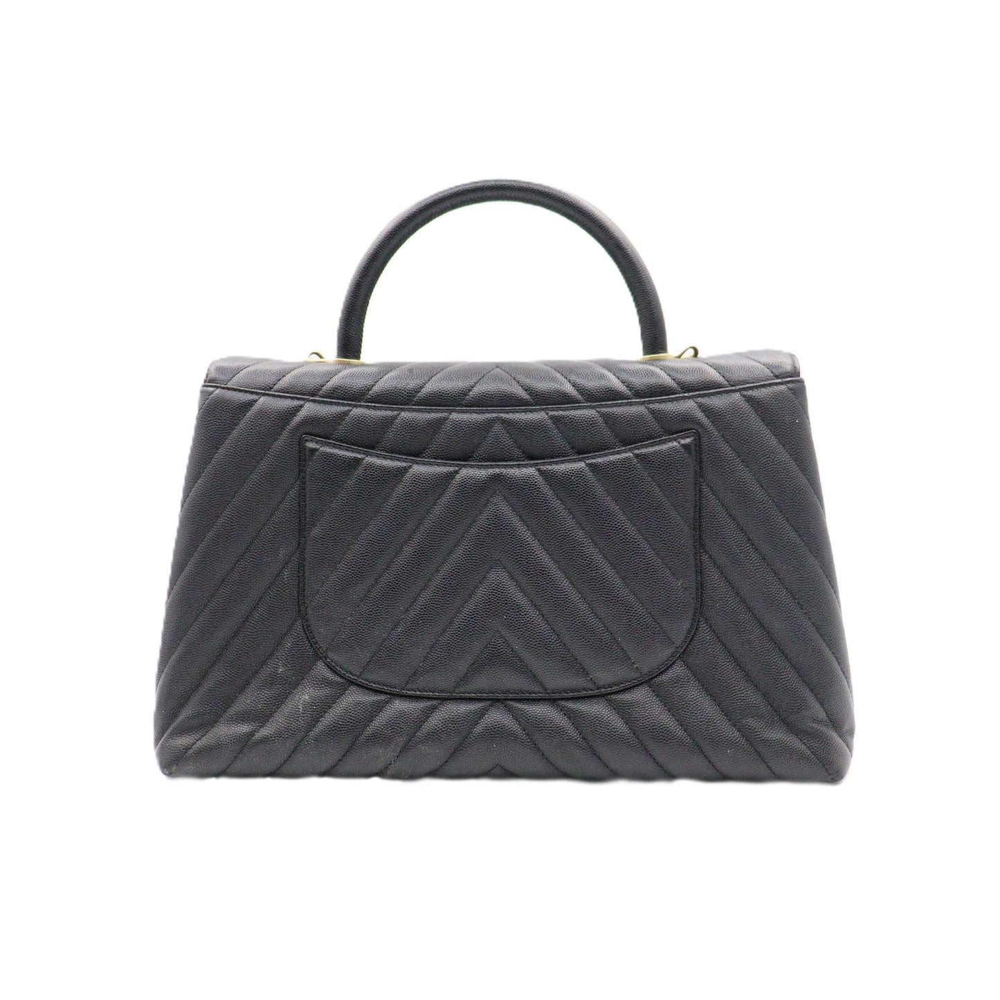 Chanel Coco Handle Large Chevron 2way Shoulder A92992