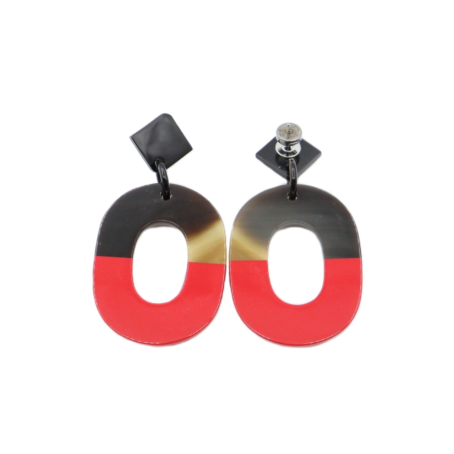 Hermes Isthme Buffalo Horn Earrings