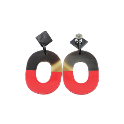 Hermes Isthme Buffalo Horn Earrings