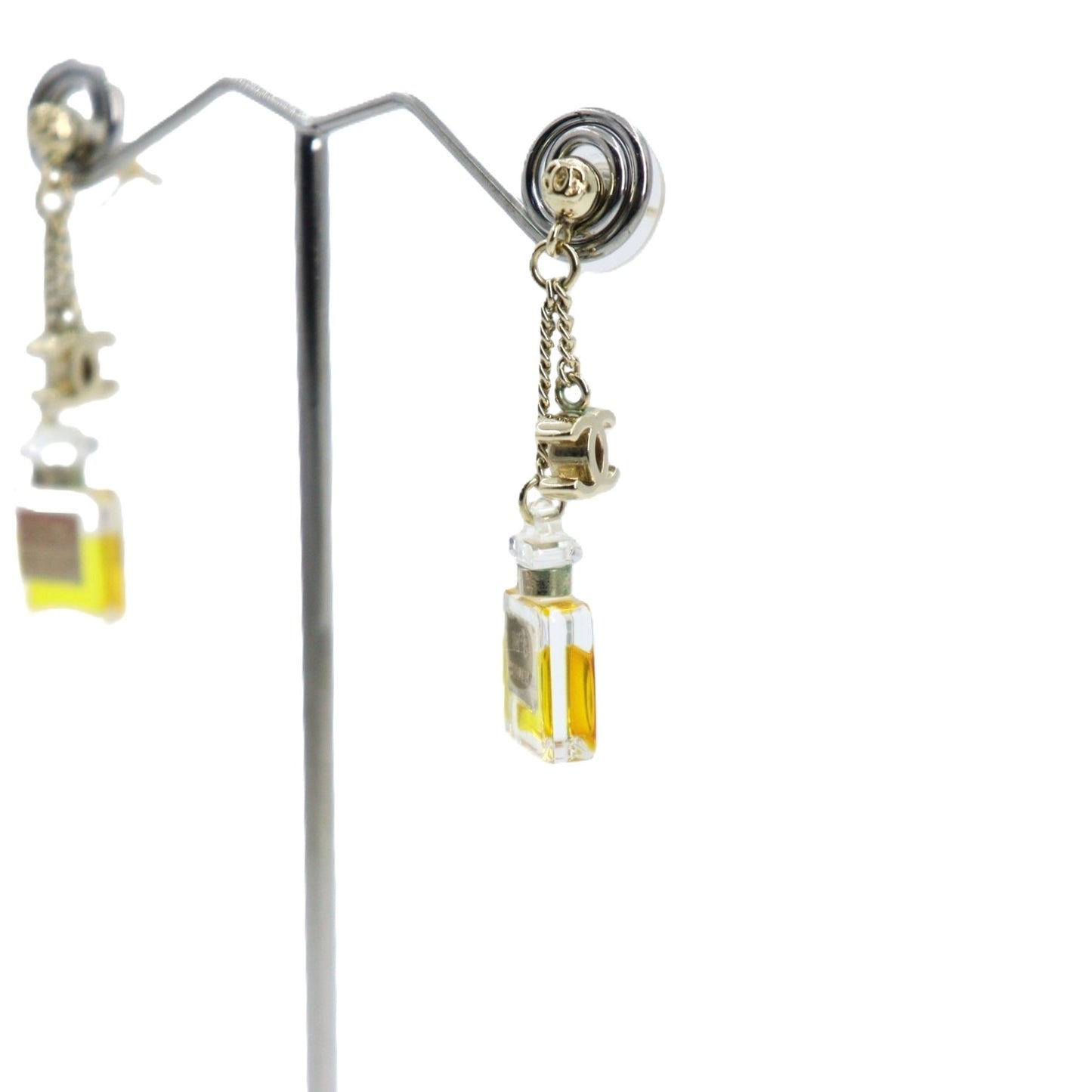 Chanel CH No.5 Motif Earrings