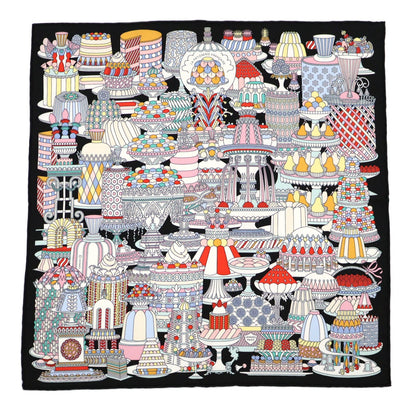 Hermes Carra 45 La Pastisserie Francaise Scarf