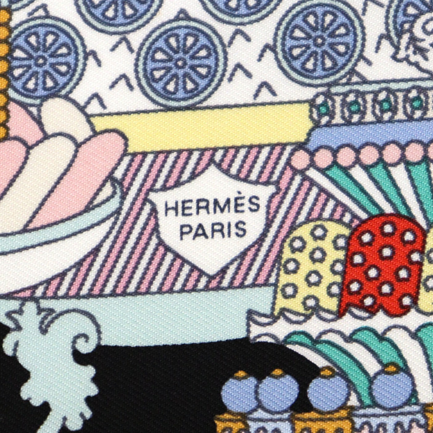 Hermes Carra 45 La Pastisserie Francaise Scarf