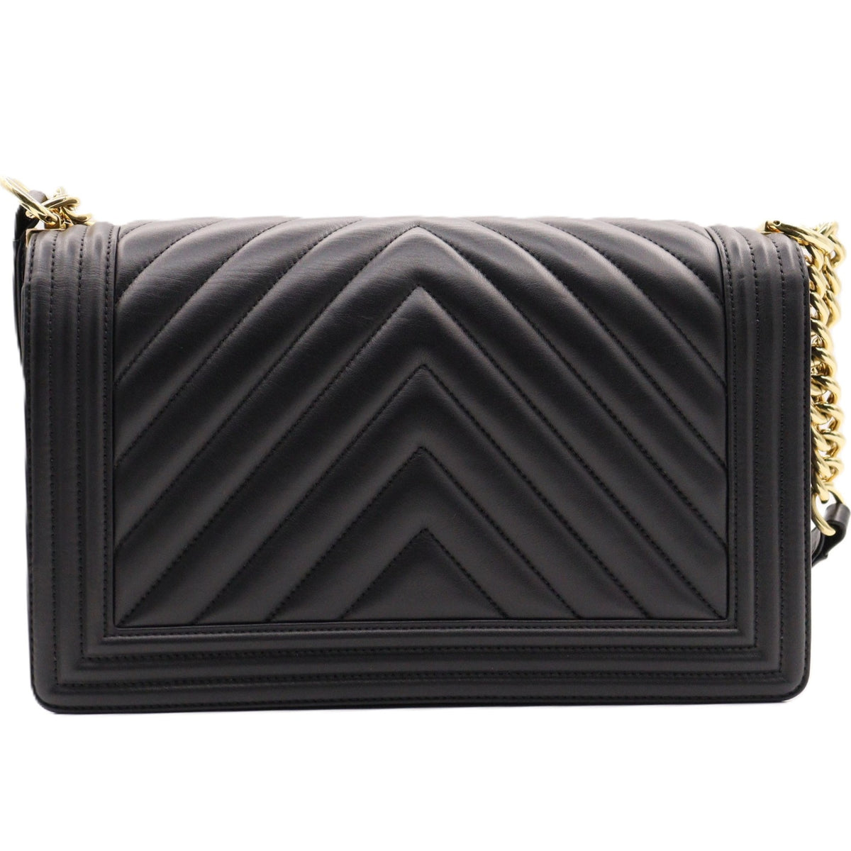 Chanel BoyChanel Chevron Large Chain Shoulder A92193