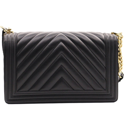 Chanel BoyChanel Chevron Large Chain Shoulder A92193