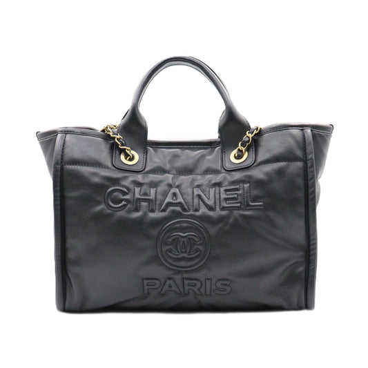 Chanel Deauville Tote Small 2way Shoulder AS3257