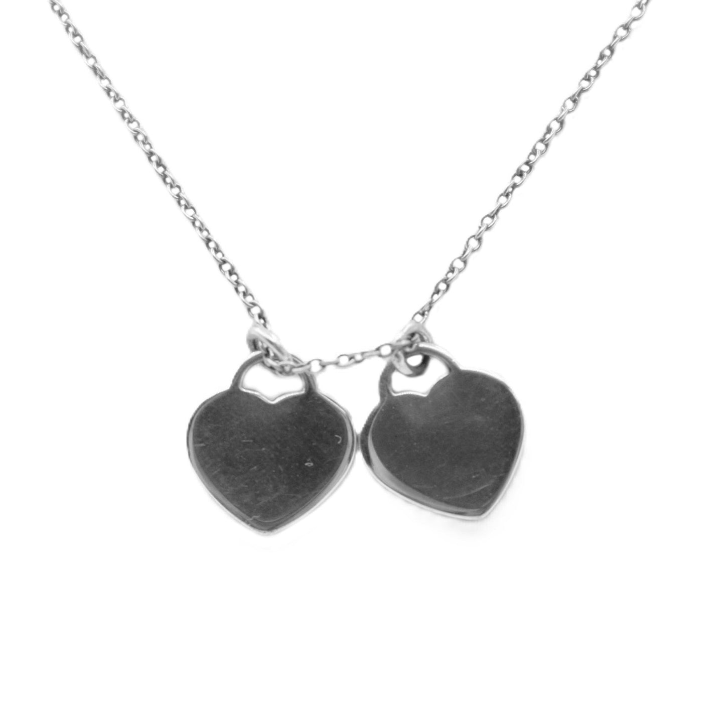 Tiffany & Co Return To Tiffany Double Heart Tag Necklace
