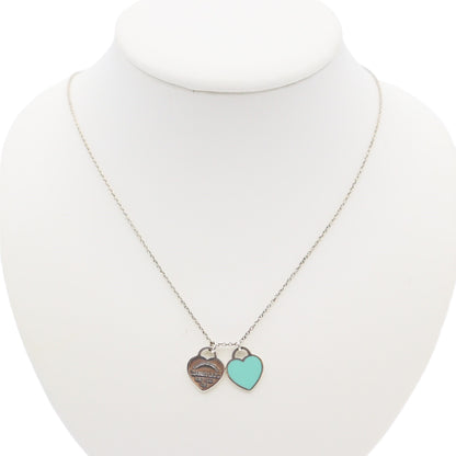 Tiffany & Co Return To Tiffany Double Heart Tag Necklace