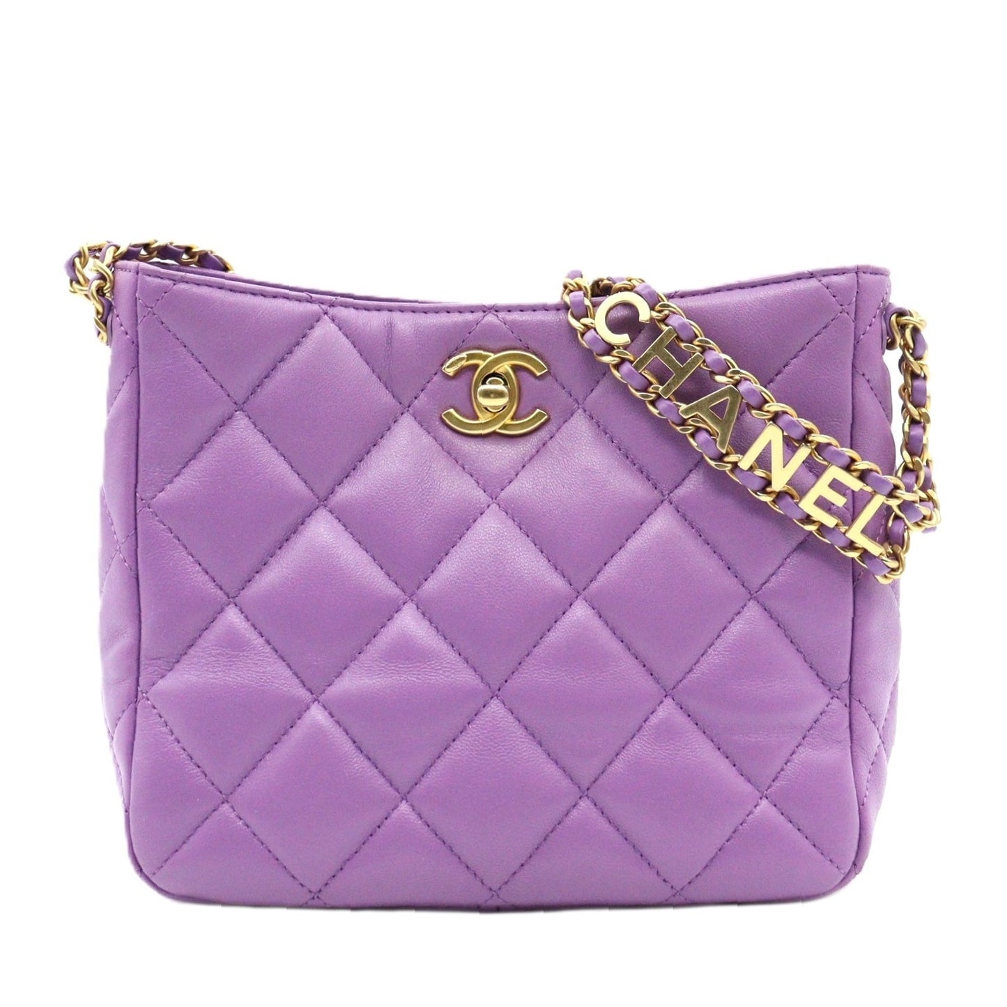 Chanel Matelasse Small Hobo Chain Shoulder AS3223