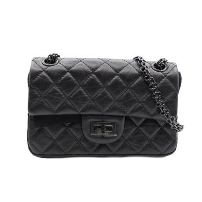 Chanel 2.55 Reissue So Black Mini Chain Shoulder AS0874