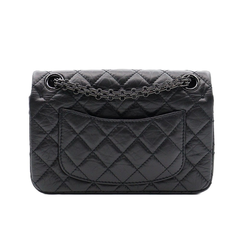 Chanel 2.55 Reissue So Black Mini Chain Shoulder AS0874