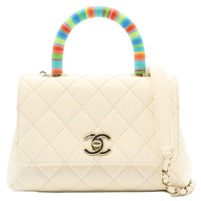 Chanel Mini Coco Handle 2way Shoulder AS2215