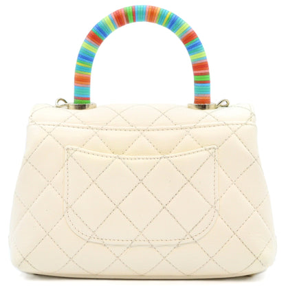 Chanel Mini Coco Handle 2way Shoulder AS2215