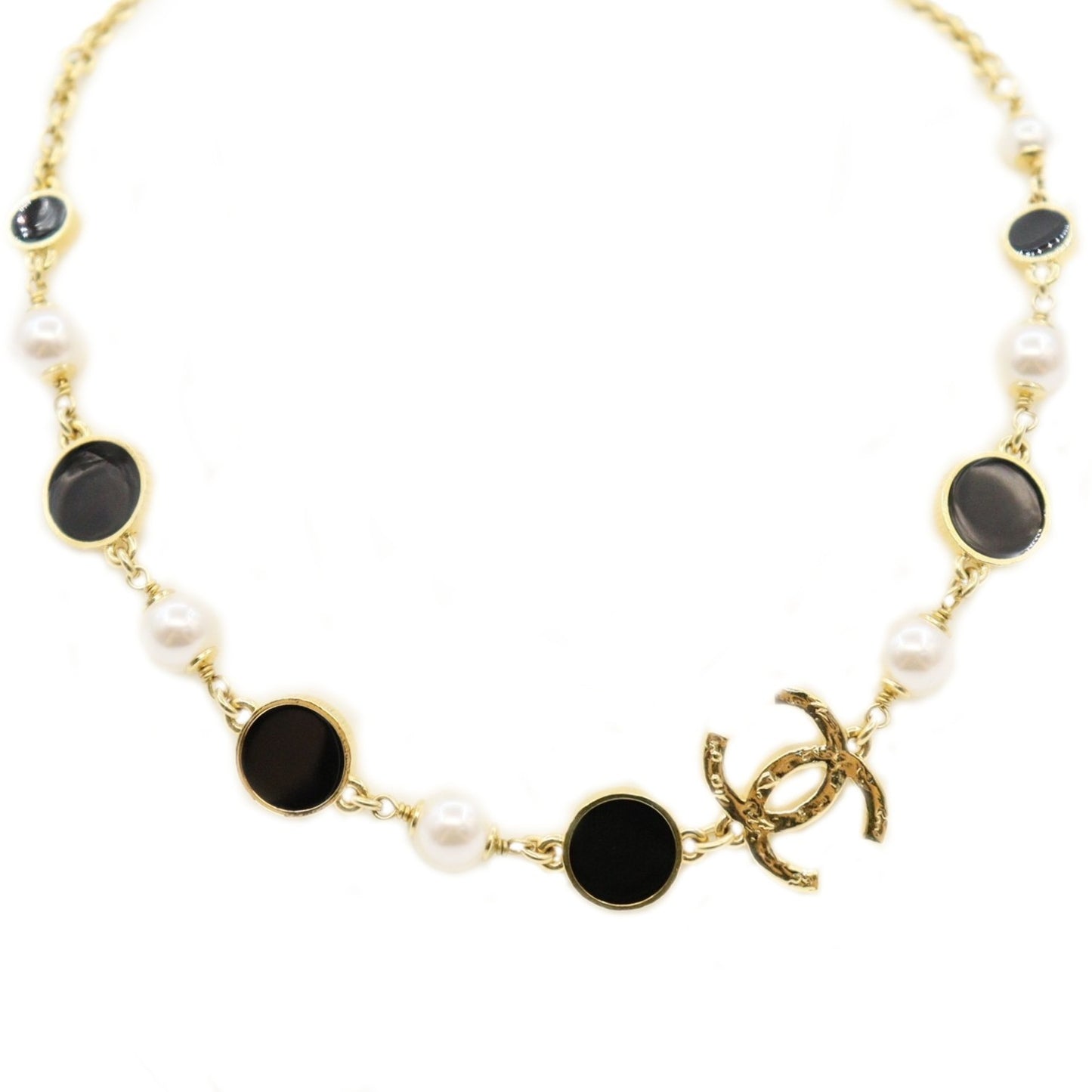 Chanel Coco Mark Pearl Choker Necklace