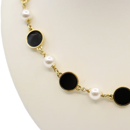 Chanel Coco Mark Pearl Choker Necklace