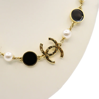 Chanel Coco Mark Pearl Choker Necklace