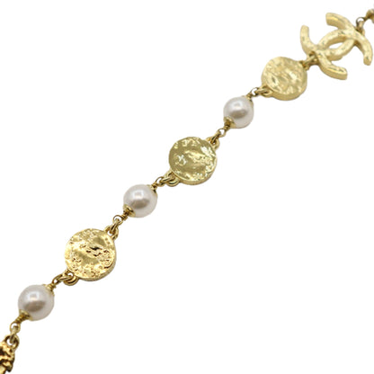 Chanel Coco Mark Pearl Choker Necklace