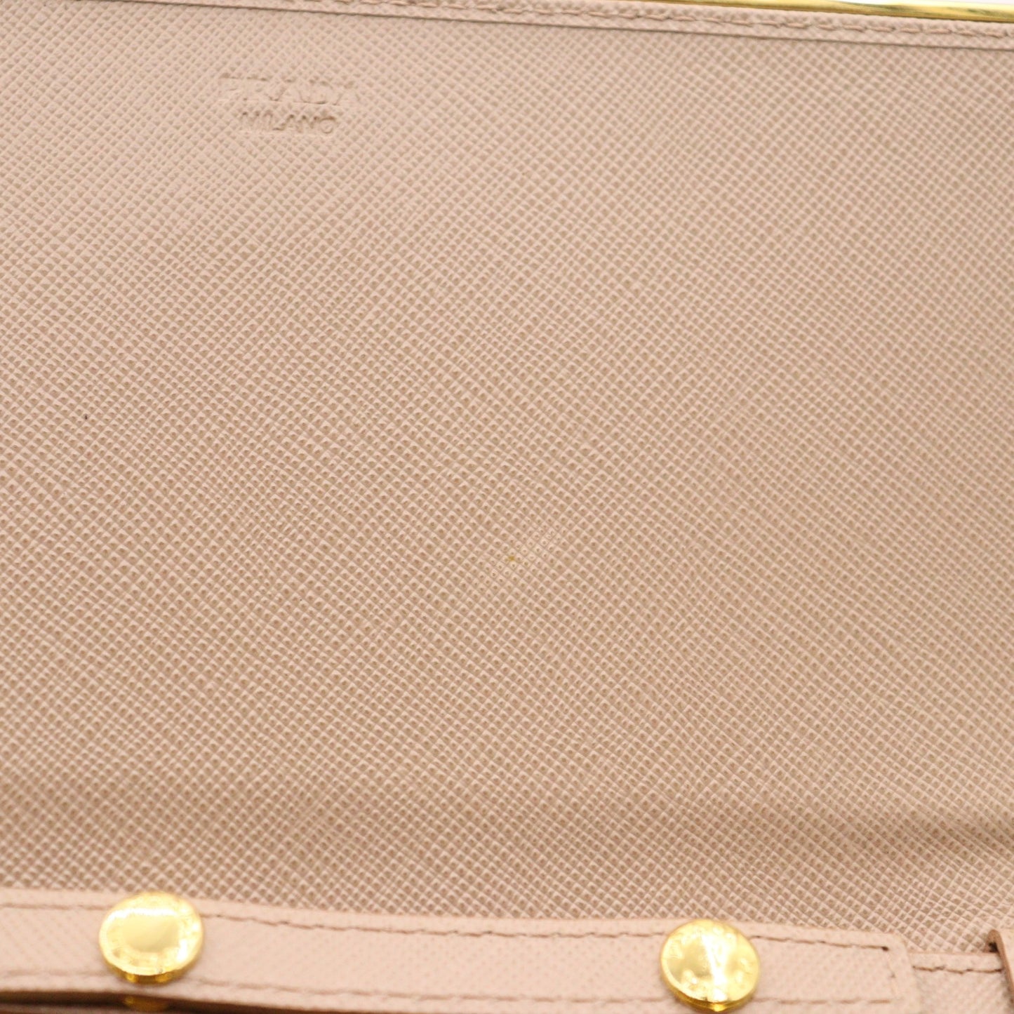 Prada Saffiano Metal Leather Chain Wallet 1M1440