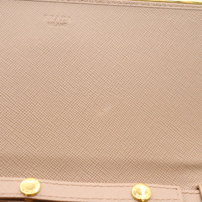 Prada Saffiano Metal Leather Chain Wallet 1M1440