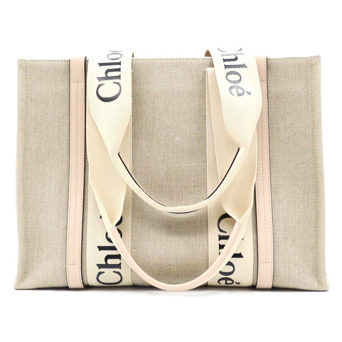 Chloe Woody Canvas Medium Totebag