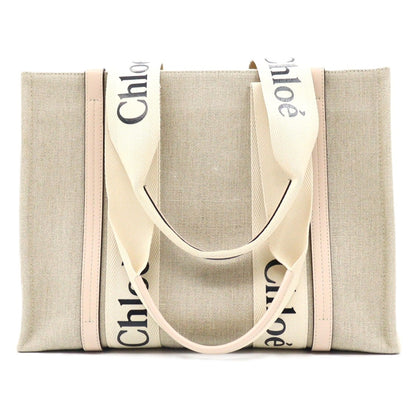 Chloe Woody Canvas Medium Totebag