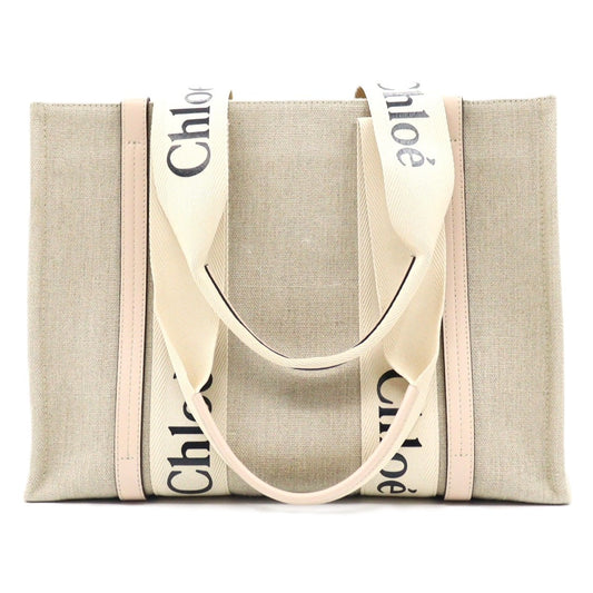Chloe Woody Canvas Medium Totebag